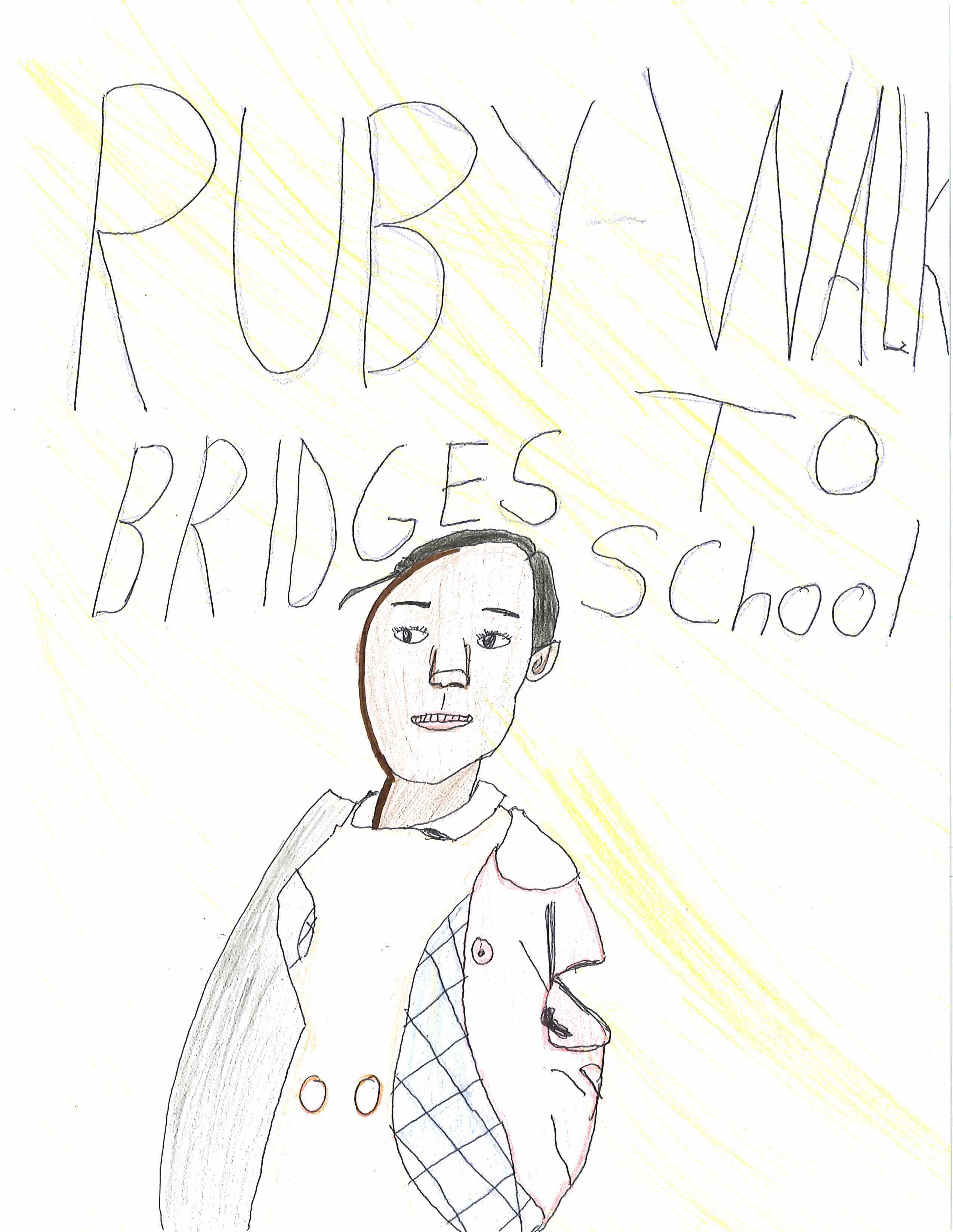 Drawing of Ruby Bridges. 
